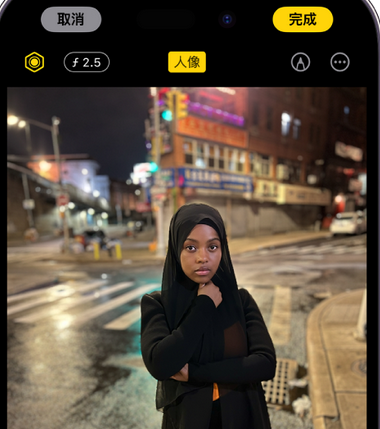 浙江苹果15服务店分享如何在iPhone15系列机型拍摄照片中添加人像效果 